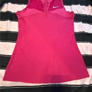 Nike Women’s Hot Pink Athletic Tank Top with Reflective Swoosh